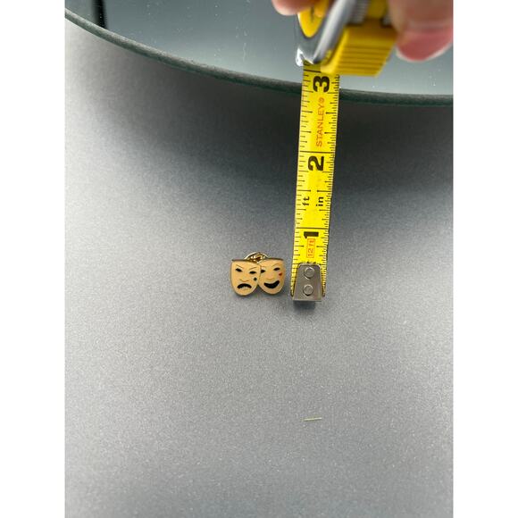 BURBERRY AUTHENTICATED Brooch Pin THEATER FACES NEW 🎭 - Picture 9 of 9